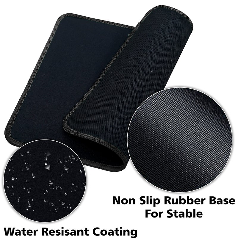 SaiTech IT 20 Pack Mouse Pad with Stitched Edges Mousepads Bulk Non-Slip Rubber Base, Waterproof Coating Mouse Pads for Computers, Laptop, Office & Home -(9.84 x 8.27 Inch) - Black - Image 5